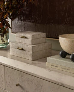 Natural Fabric Boxes -Bloomingville Store 20230502 SS Decor 012 T