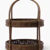 Aneesa Two-Tiered Wicker Tray 2 Aneesa Two-Tiered Wicker Tray -Bloomingville Store AneesaTwo TieredWickerTray MDCR2827 WCK OS D1 T