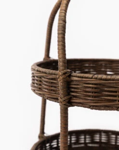 Aneesa Two-Tiered Wicker Tray -Bloomingville Store AneesaTwo TieredWickerTray MDCR2827 WCK OS D2 T