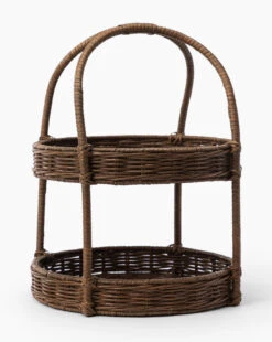 Aneesa Two-Tiered Wicker Tray -Bloomingville Store AneesaTwo TieredWickerTray MDCR2827 WCK OS MAIN T