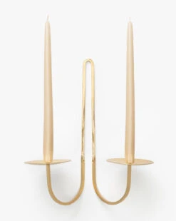 Brass Two Arm Candle Holder -Bloomingville Store BrassTwoArmCandleHolder MDCR2908 BRS OS D1 T