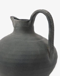 Charcoal Terracotta Jug -Bloomingville Store CharcoalTerracottaJug MDCR2491 CHR OS D1