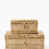 Cielo Cane Boxes (Set Of 2) -Bloomingville Store CieloCaneBoxes Setof2 MDCR2315 NAT S2 MAIN