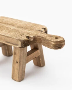 Distressed Wood Pedestal -Bloomingville Store DistressedWoodPedestal MBTH0106 WDN OS D2