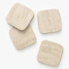 Egan Stone Coasters (Set Of 4) -Bloomingville Store EganStoneCoasters Setof4 MKTN1016 TAN S4 MAIN