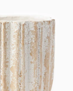 Eleonora Paper Mache Pot -Bloomingville Store EleonoraPaperMachePot MDCR2746 NAT OS D1 T