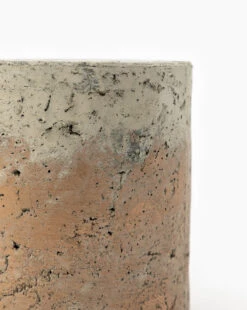 Golden Cement Pot -Bloomingville Store GoldenCementPot MDCR1685 TAN D1