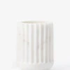 Grayson White Marble Vase -Bloomingville Store GraysonWhiteMarbleVase MDCR2438 WHT OS MAIN