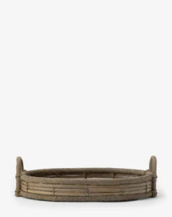 Graywash Wicker Tray -Bloomingville Store GraywashWickerTray MDCR2393 NAT OS D1