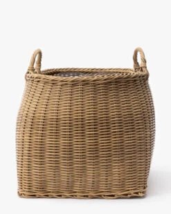 Lightwash Handled Planter Basket -Bloomingville Store HandledPlanterBasket MDCR2790 LTW L MAIN T