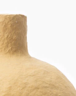 Long Necked Paper Mache Vase -Bloomingville Store LongNeckedPaperMacheVase MDCR2482 YLW OS D1