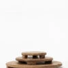 Mango Wood Carved Pedestal -Bloomingville Store MangoWoodCarvedPedestal MKTN0561 BWN MAIN