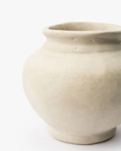 Nola Paper Mache Vase -Bloomingville Store NolaPaperMacheVase MDCR3043 WHT OS D1 T