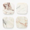 Verona Matte Marble Coasters (Set Of 4)