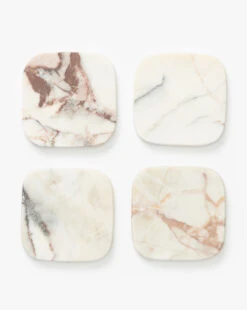 Verona Matte Marble Coasters (Set Of 4)