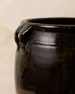 Vintage Black Dual Handled Jar -Bloomingville Store VintageBlackDualHandledJar MDCR2000 BLK OS D1 T