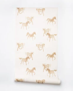 Watercolor Horses Wallpaper -Bloomingville Store WatercolorHorsesWallpaper