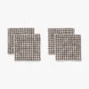 Westport Linen Coasters (Set Of 4) 2 Westport Linen Coasters (Set Of 4) -Bloomingville Store WestportLinenCoasters Setof4 MKTN1209 BWN S4 MAIN T
