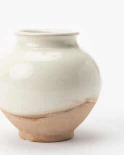 White Washed Ceramic Pot -Bloomingville Store WhiteWashedCeramicPot MDCR1868 WHT OS D1