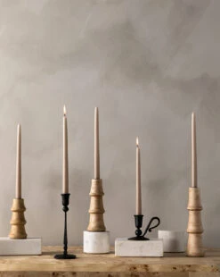 Claudio Cylinder Marble Object -Bloomingville Store candlevignette