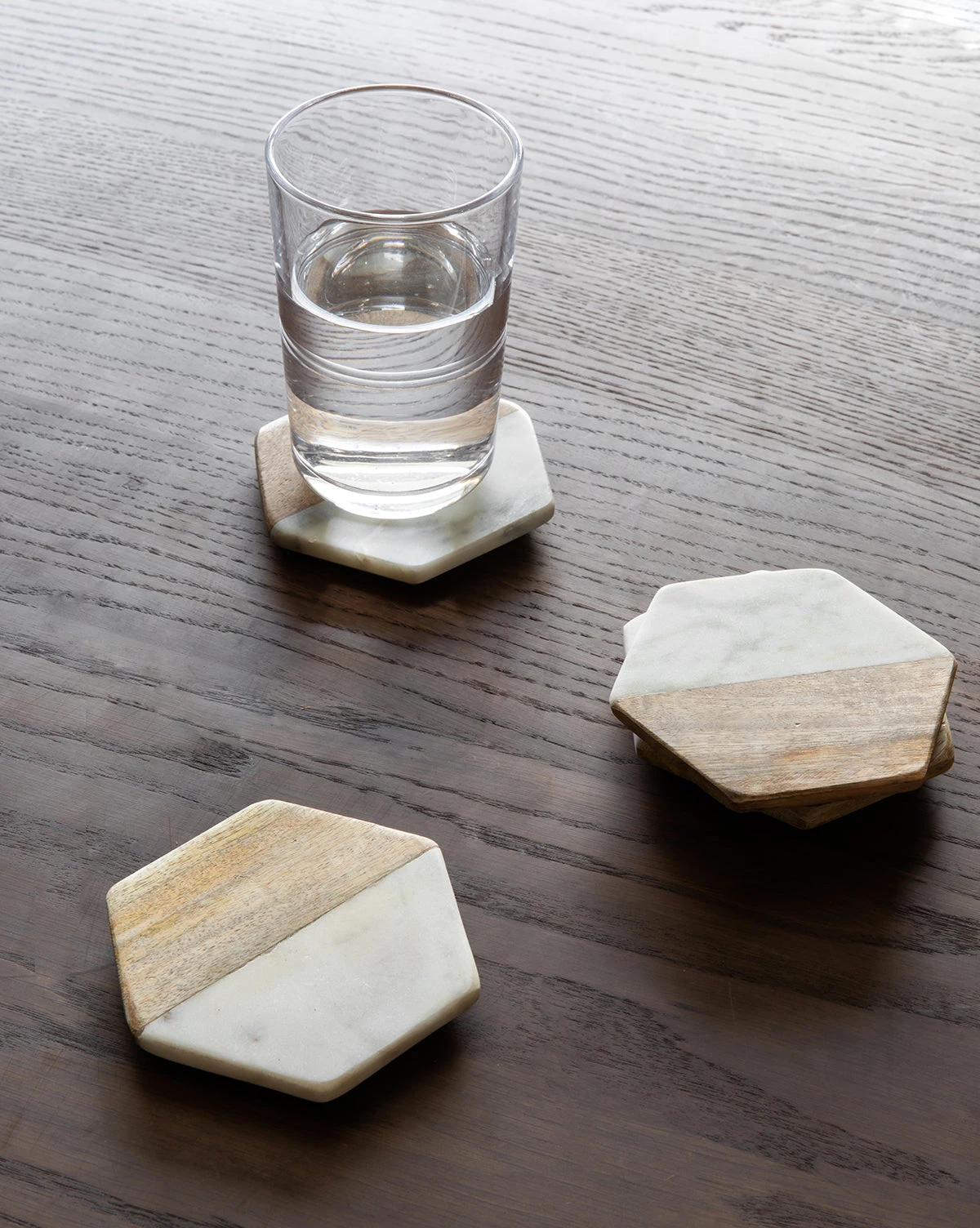 Hex Coasters (Set Of 4) 4 Hex Coasters (Set Of 4) - Image 2